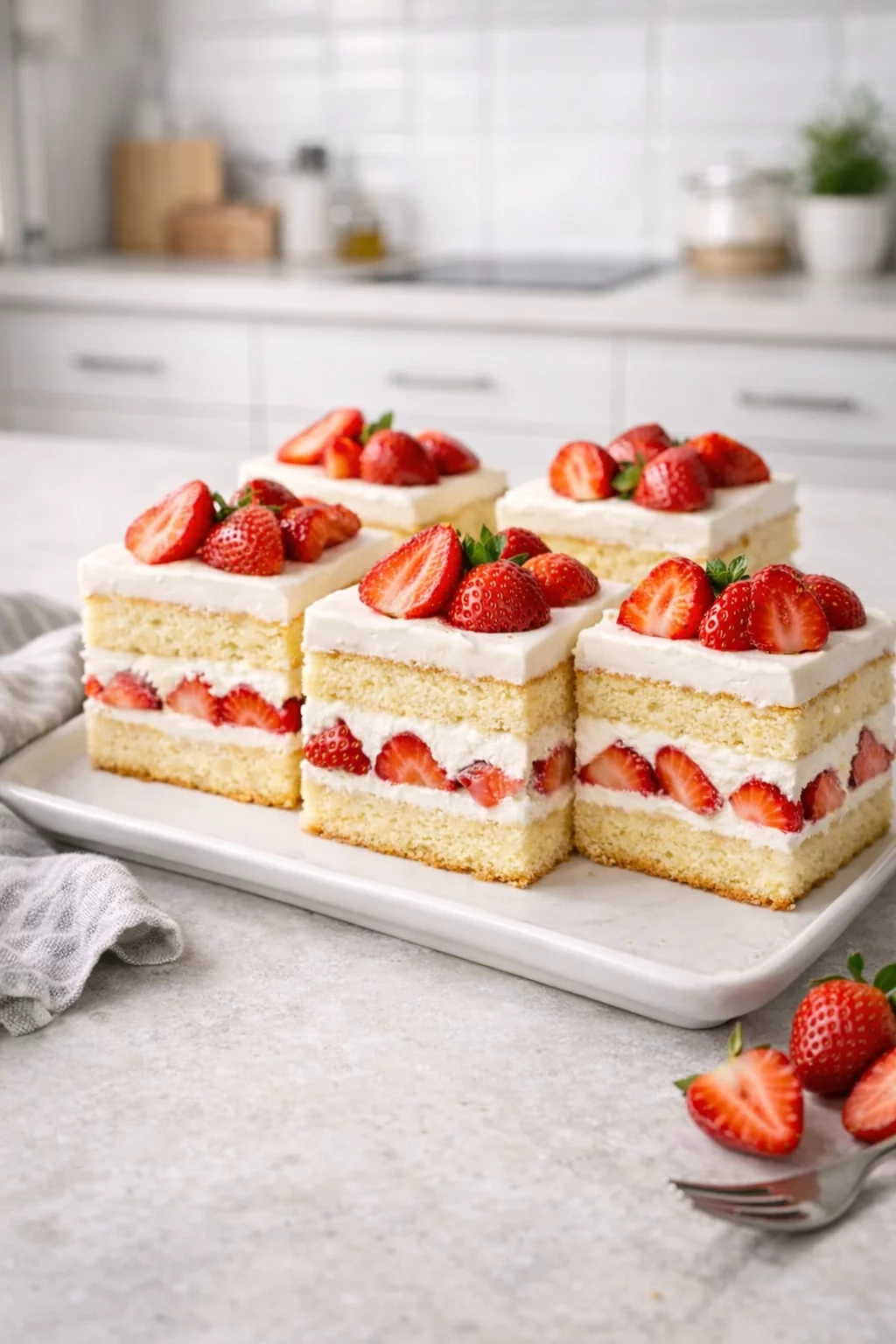 Ciasto z kremem i truskawkami – prosty przepis na lekki i bardzo smaczny deser