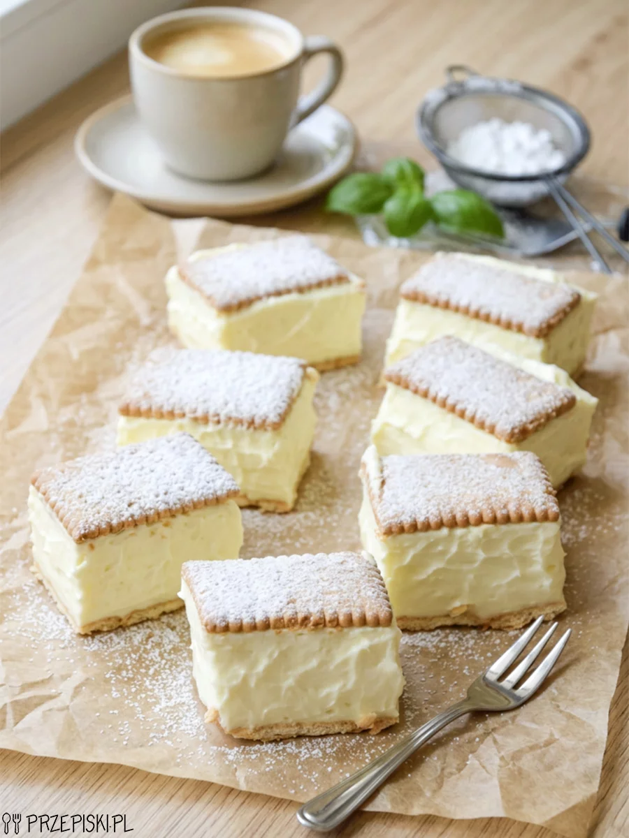 Napoleonka na herbatnikach w 15 minut