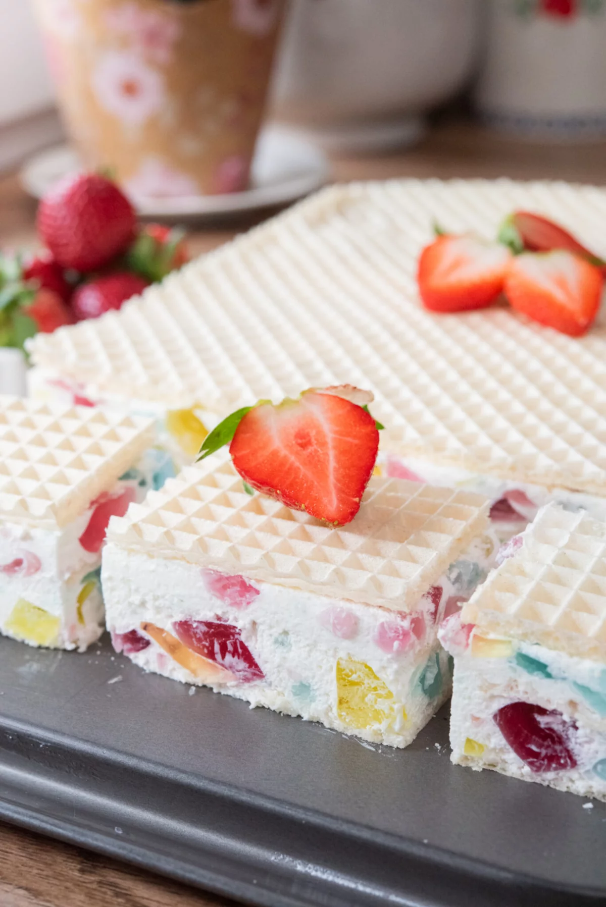 Waflowy śmietanowiec