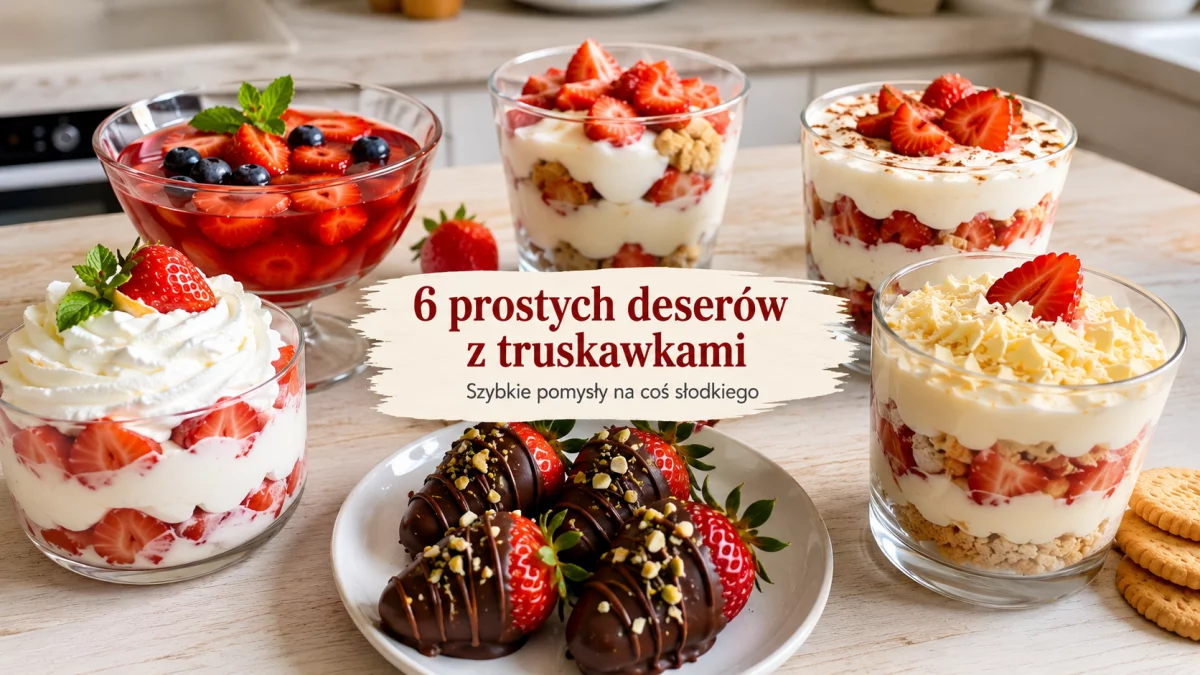 6 prostych deserów z truskawkami – szybkie pomysły na coś słodkiego