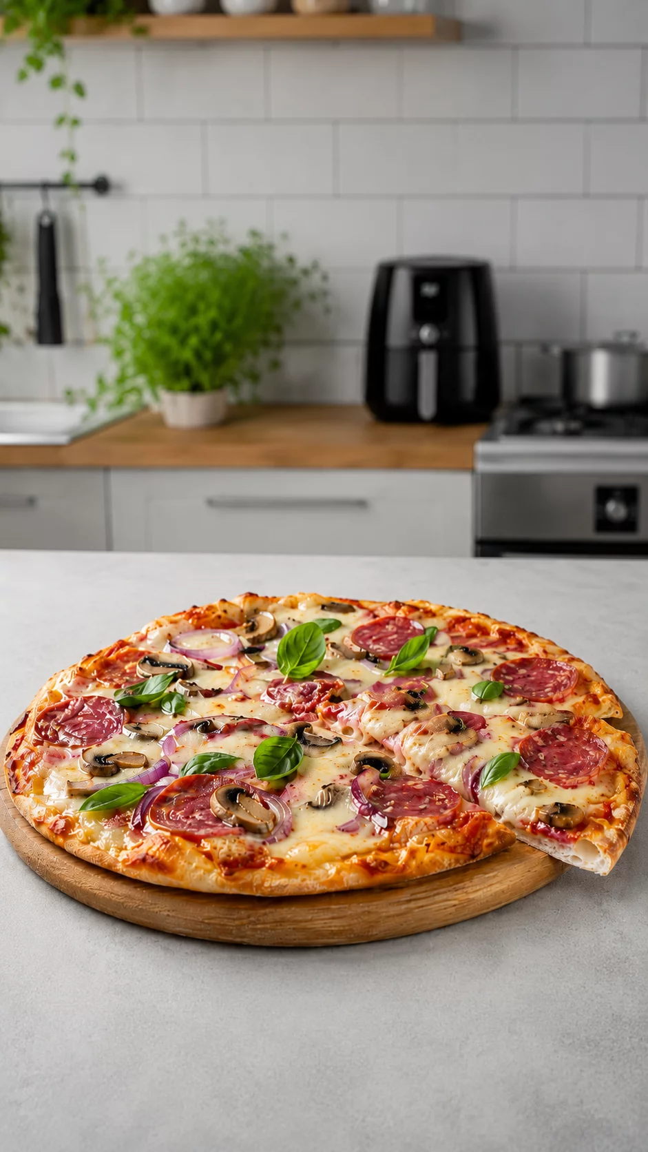 Pizza z air fryera bez drożdży – szybki przepis, który naprawdę wychodzi