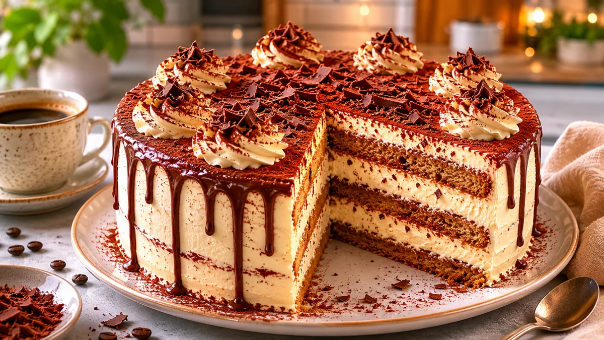 Tort Tiramisu – kremowy, kawowy i naprawdę efektowny