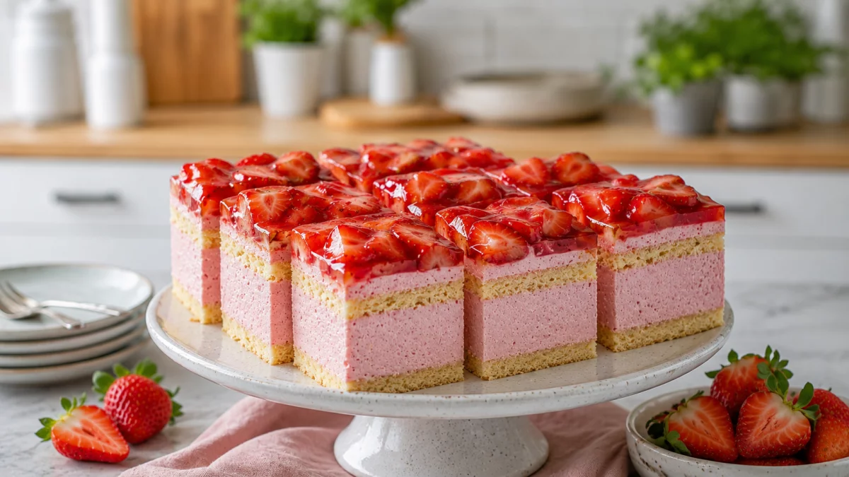 Ciasto z truskawkami i mascarpone – lekkie, wysokie i naprawdę efektowne