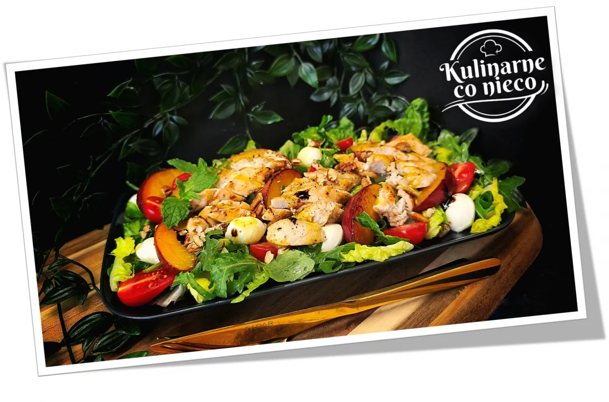 Fit Sałatka z Karmelizowaną Brzoskwinią i Kurczakiem (*SERIA FIT*)