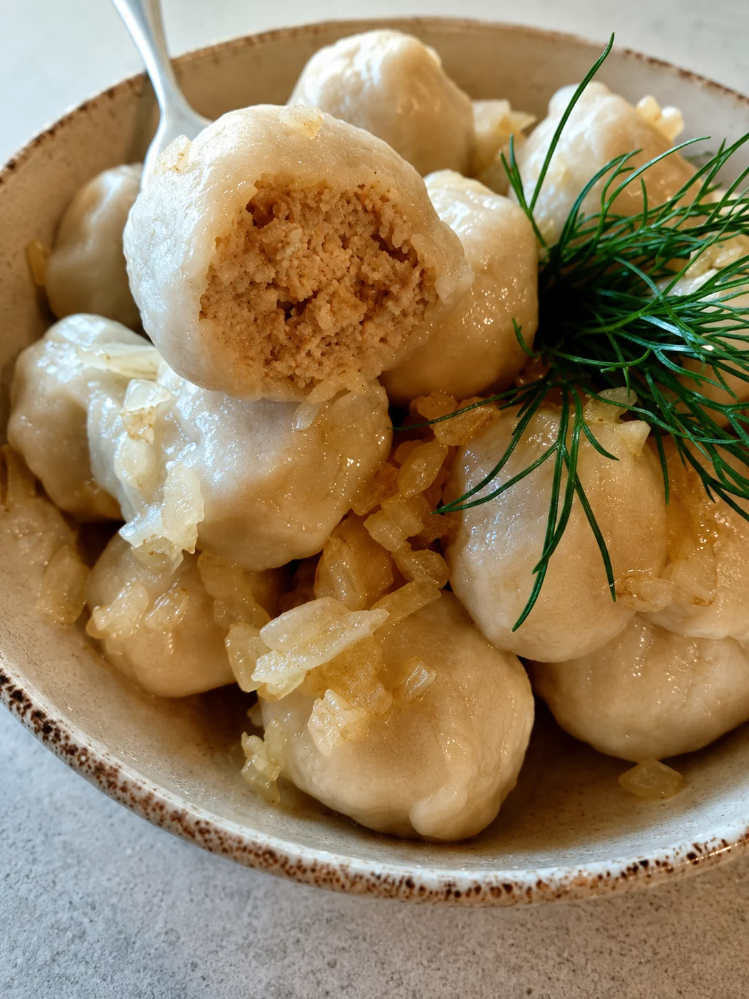Pierogi z mięsem bez lepienia