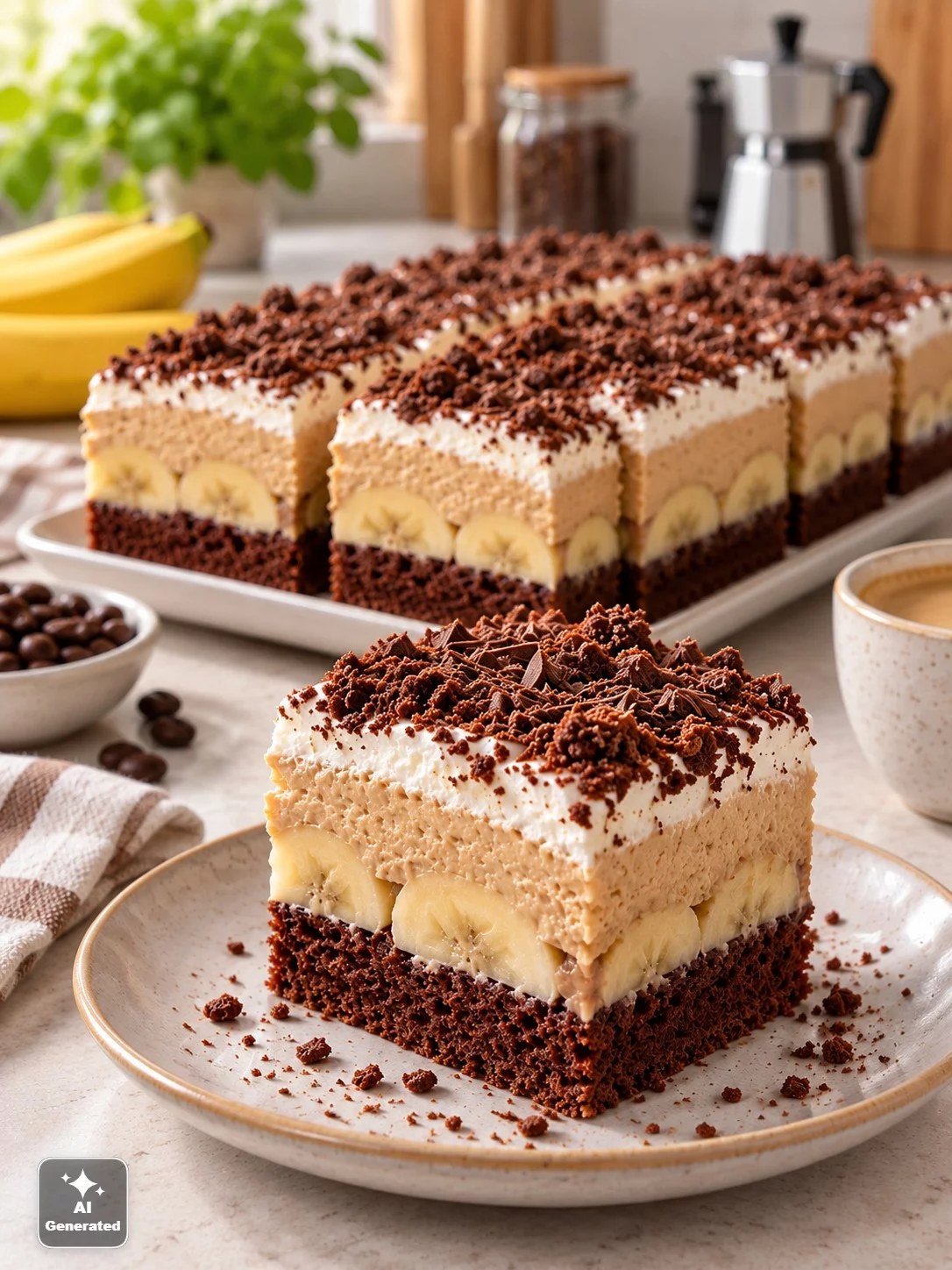 Ciasto Coffee-banana – kremowe, wilgotne i pyszne