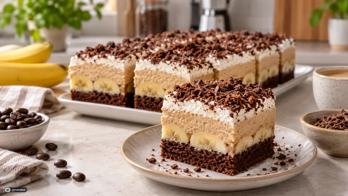 Ciasto Coffee-banana – kremowe, wilgotne i pyszne
