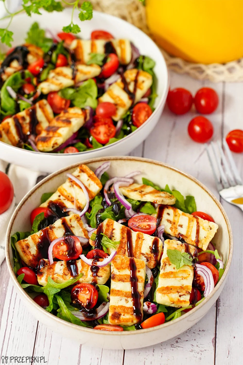 Sałatka z halloumi