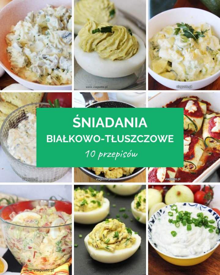 10 przepisów na śniadania białkowo-tłuszczowe
