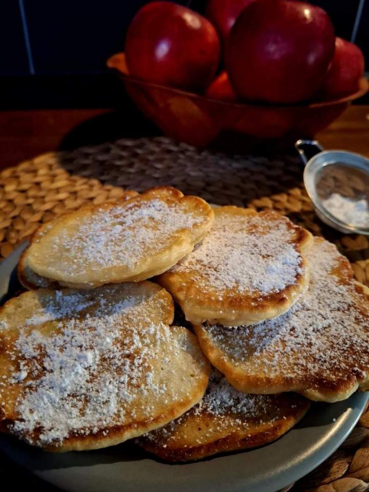 Racuchy z jabłkami (bez drożdży)