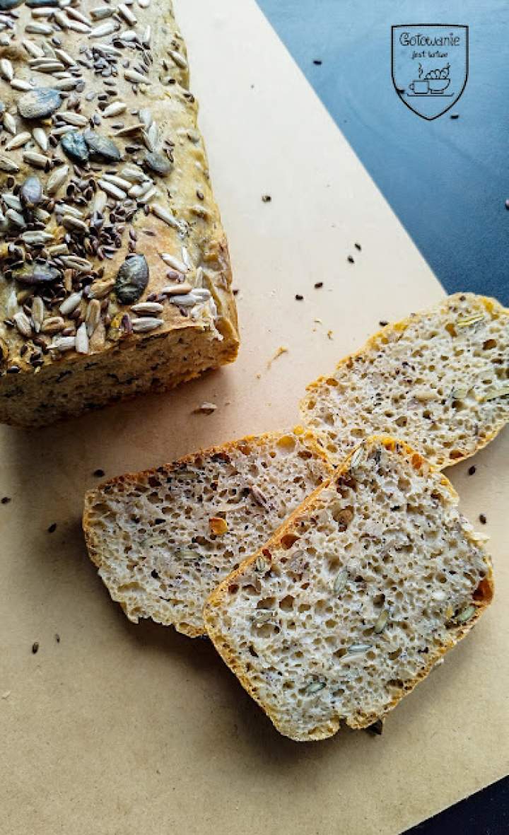 Chleb pszenny drożdżowy – bez wyrabiania