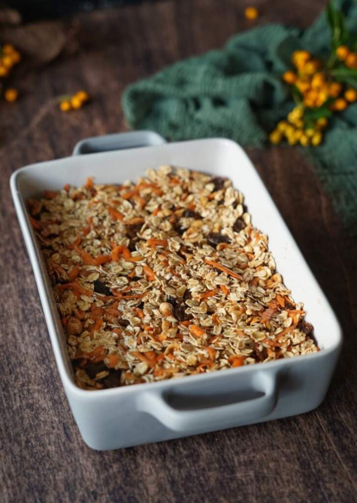 Pieczona owsianka marchewkowa