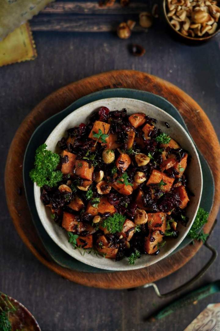 Ryżowa sałatka z batatem