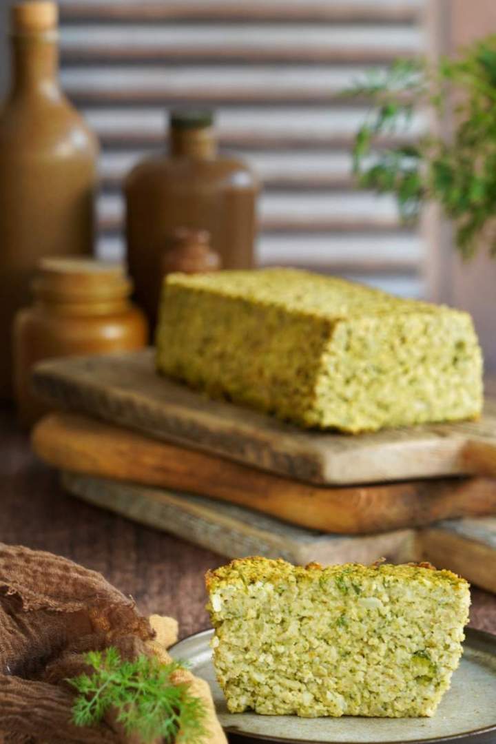 Jaglany pasztet z brokułem