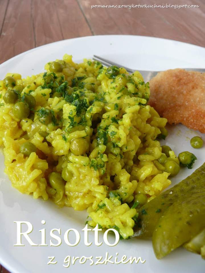 risotto z groszkiem