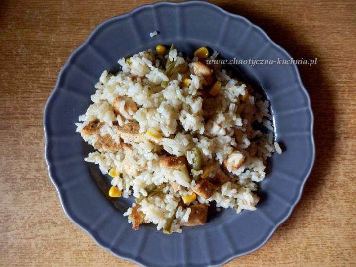 Ryż a’la risotto z kurczakiem i warzywami