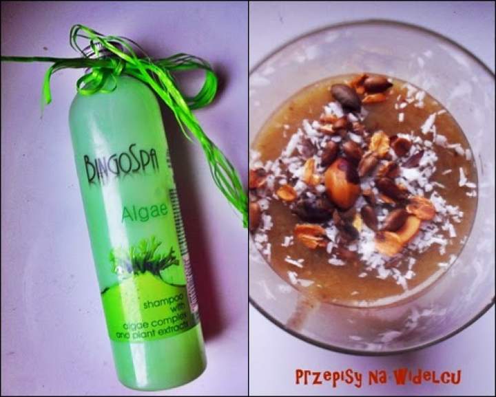 Koktajl bananowo-kokosowy i test szamponu z algami BingoSpa
