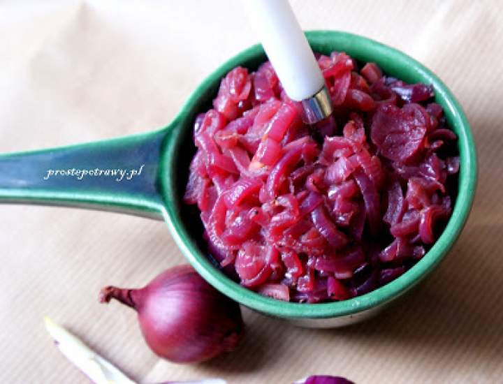 Konfitura z czerwonej cebuli