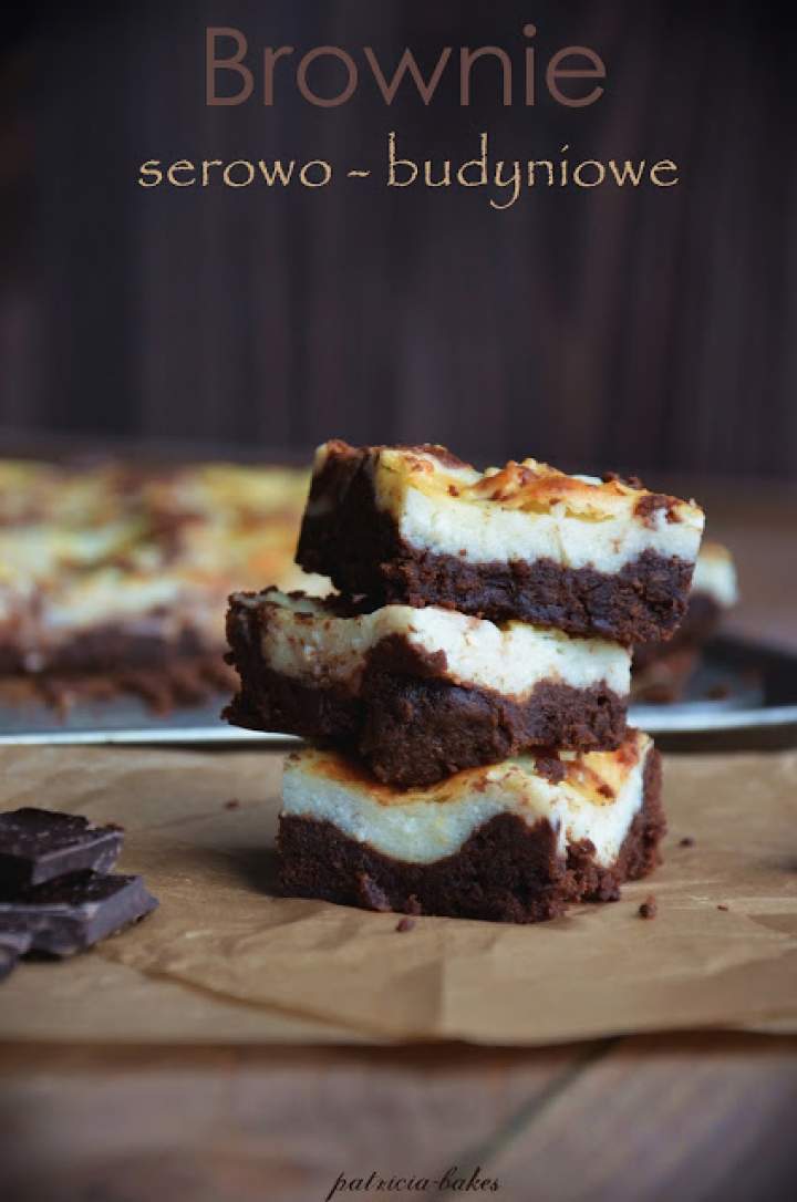 Brownie serowo-budyniowe