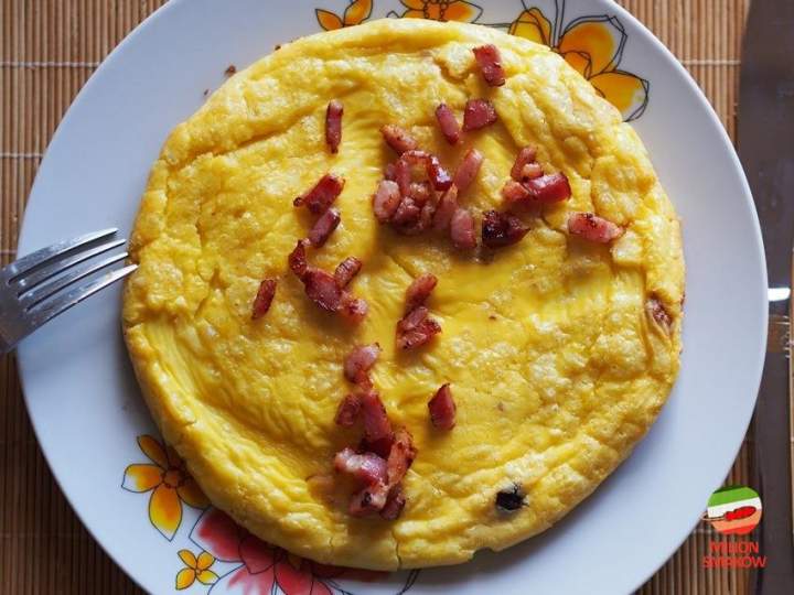 Pieczony omlet z boczkiem