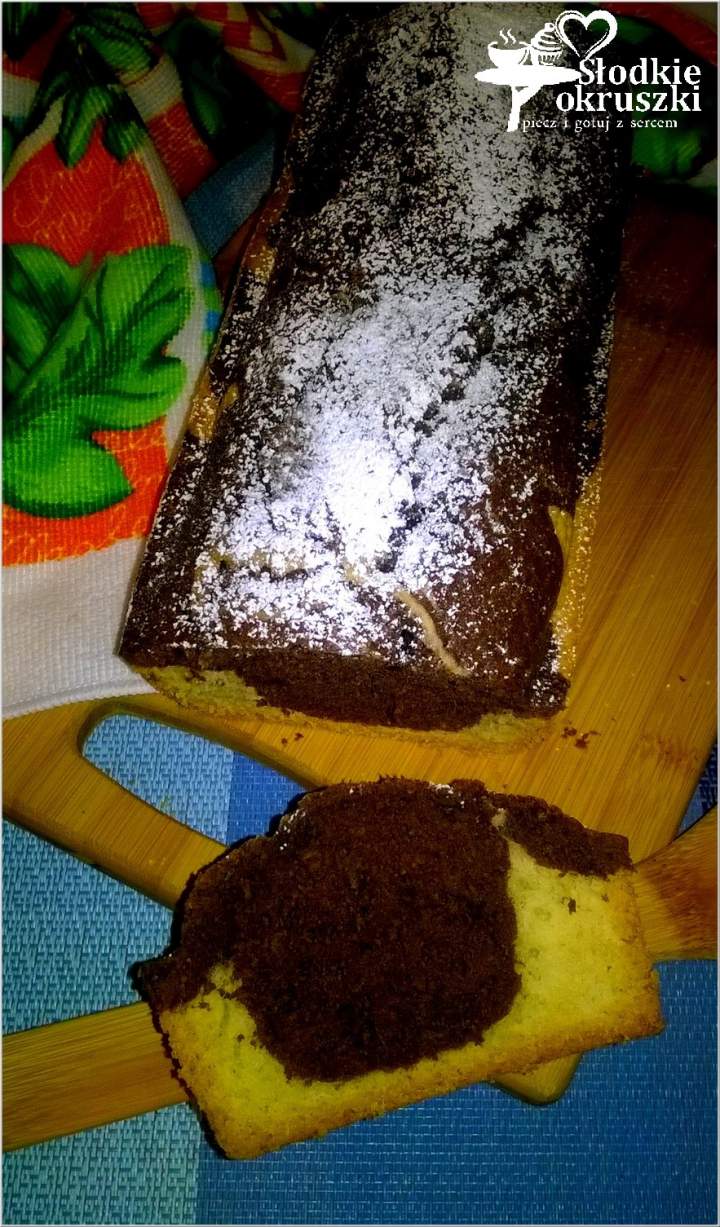 Pyszna babka w łaty. Najłatwiejsza babka dwukolorowa.