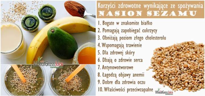 kakao + awokado + banan + młoda pszenica + mleko sojowe waniliowe + miód + sezam