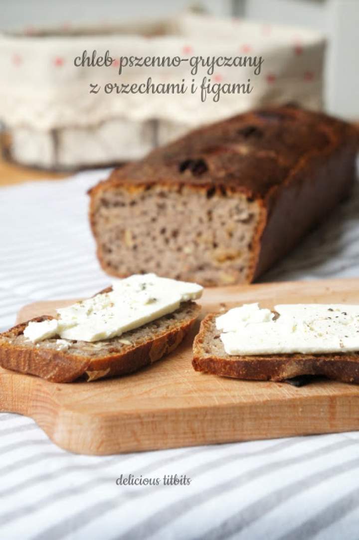Chleb pszenno-gryczany z orzechami i figami