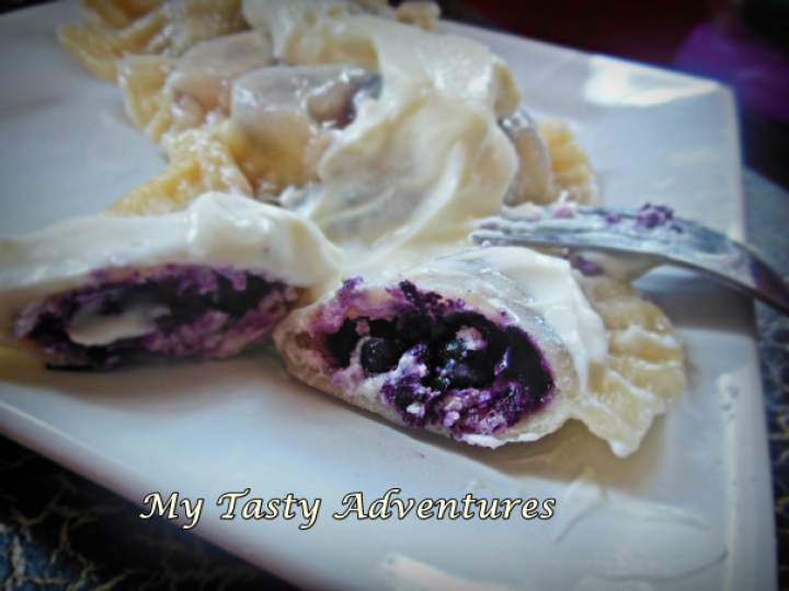 Sweet Pierogies with Blueberries