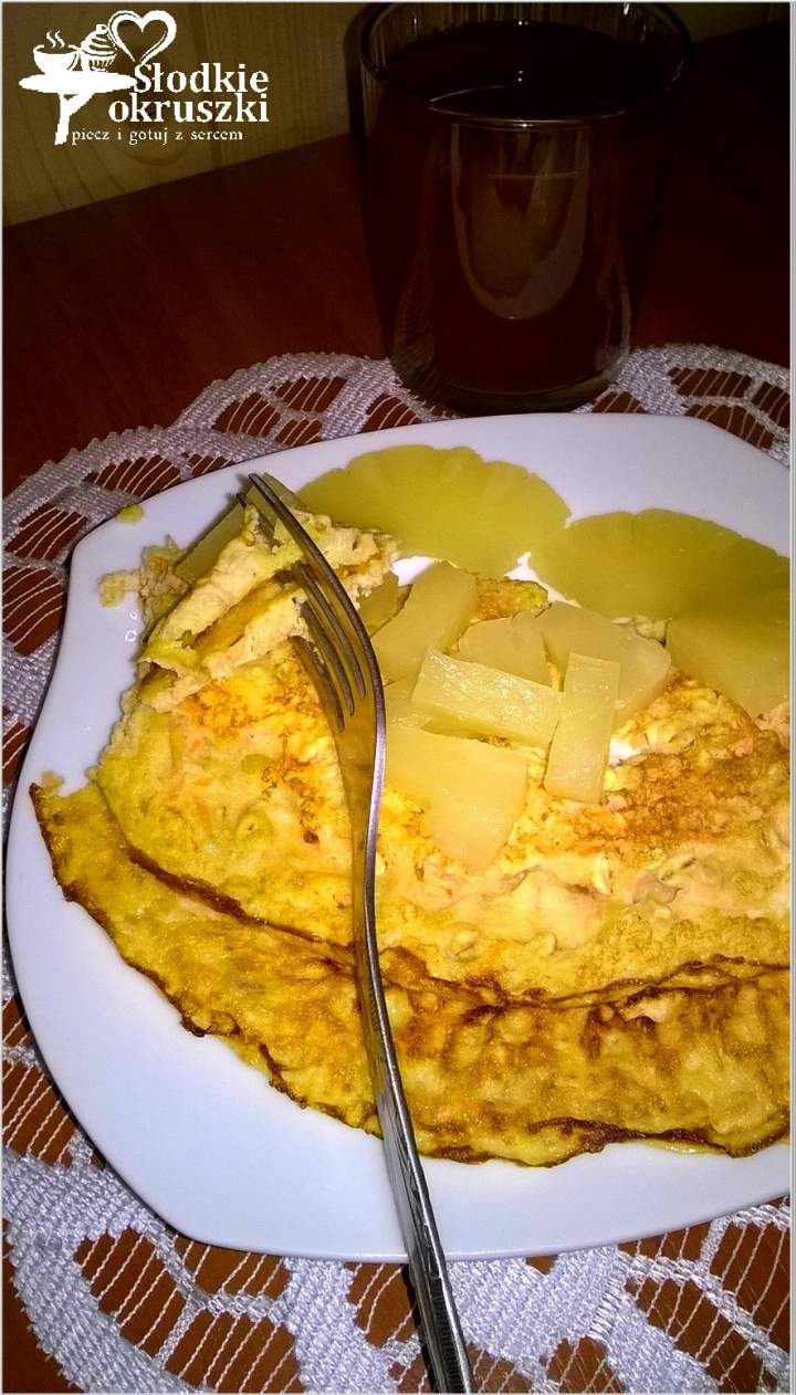 Zdrowy omlet marchewkowy