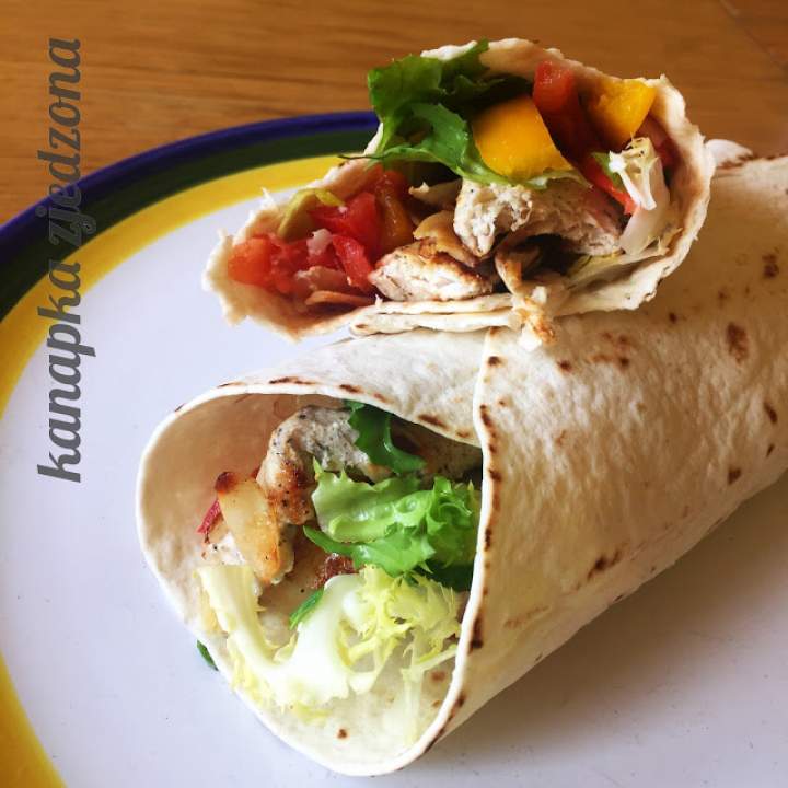 Wrap z indykiem i papają zamiast sosu