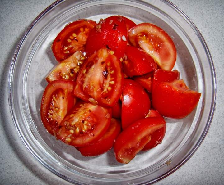 Surówka z pomidorów