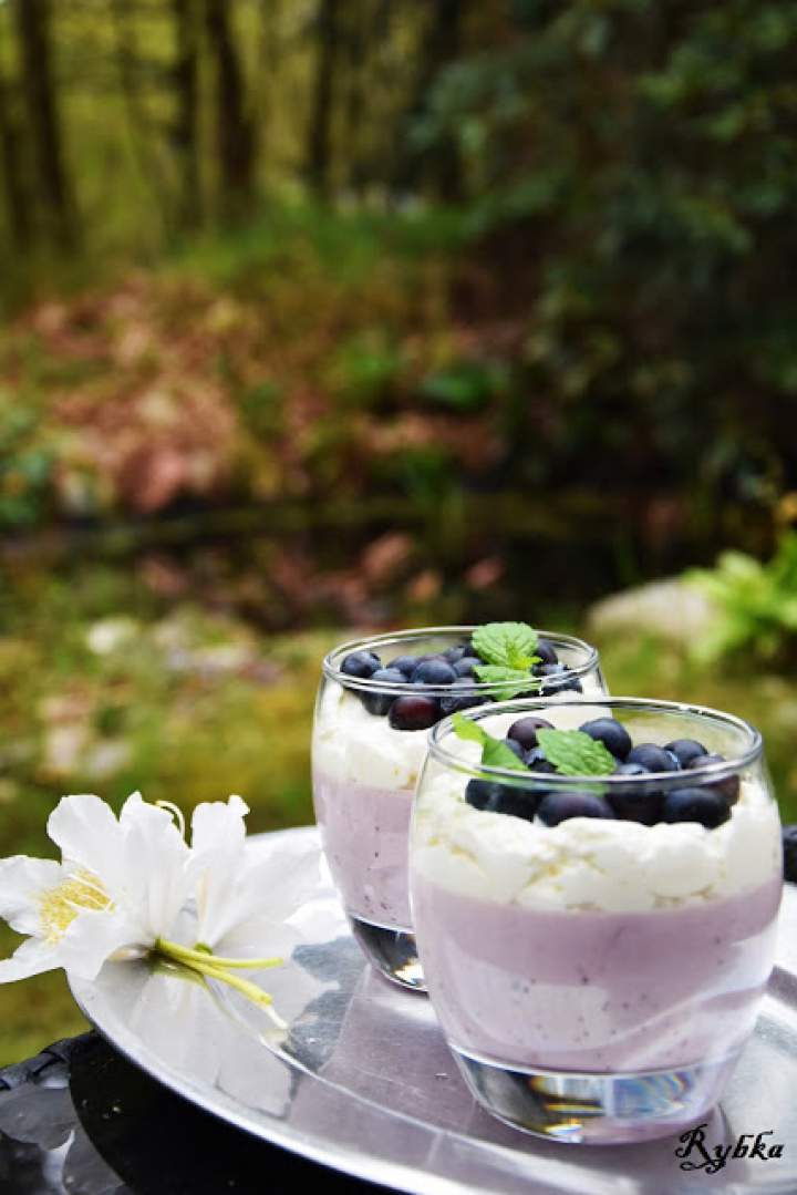 Jagodowa panna cotta