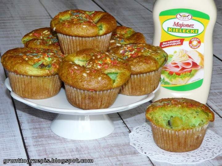 Muffinki majonezowe z kiwi