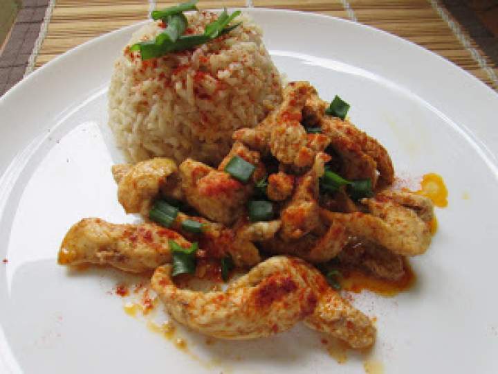 Szybki obiad – gyros z kurczaka z ryżem