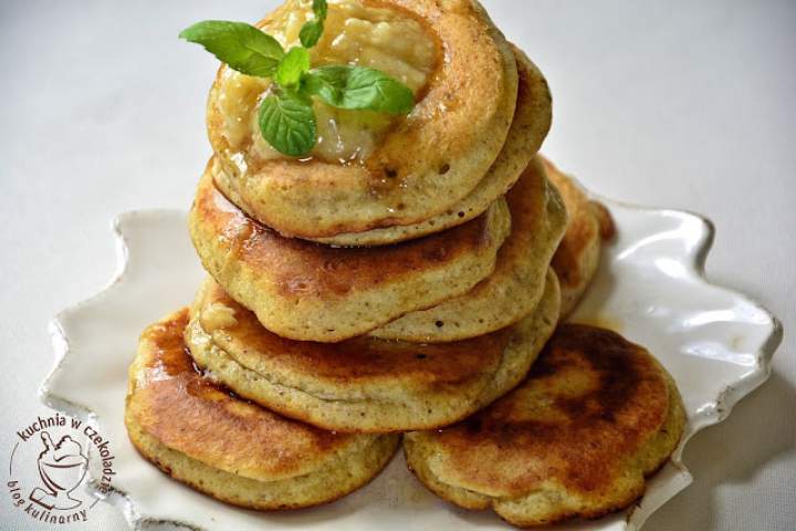 Bananowe pancakes na mące gryczanej