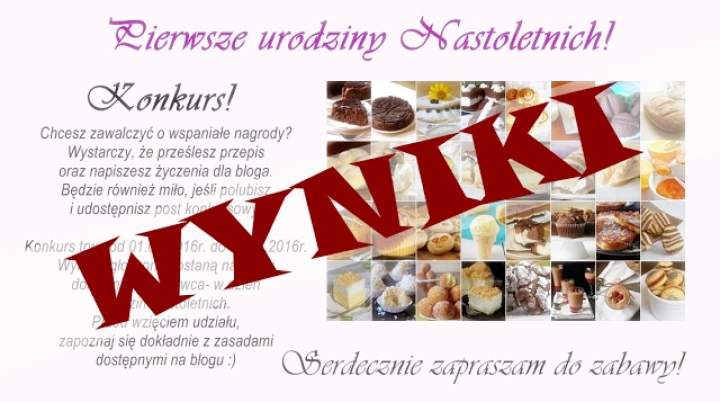 Wyniki konkursu „Słodko, Oryginalnie i urodzinowo”