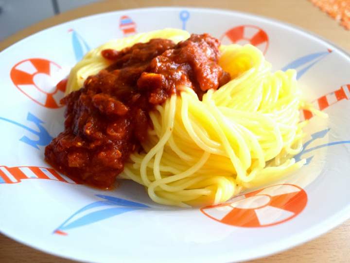 Bezglutenowe wege spaghetti gotowe w 20 minut :)