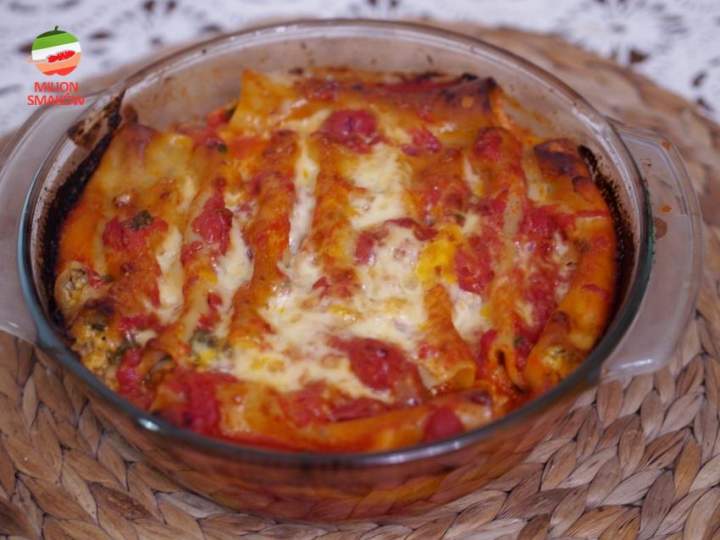 Cannelloni z dynią i pieczarkami