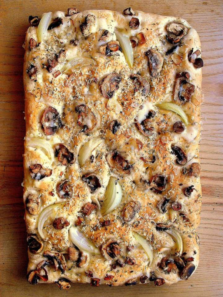 Focaccia z pieczarkami / Mushroom Focaccia