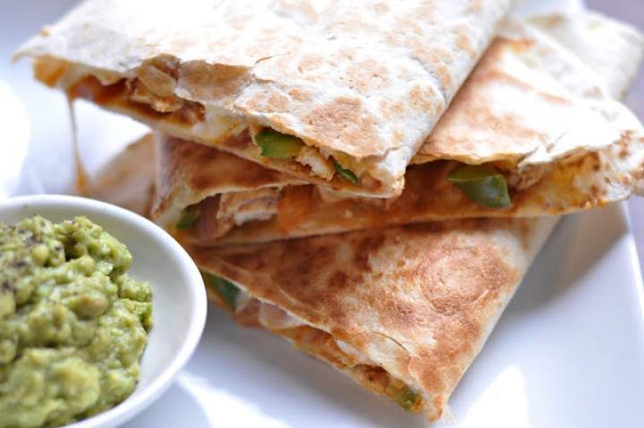 Fajita chicken quesadilla