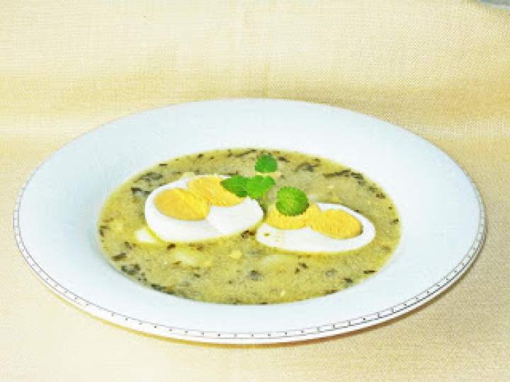 Zupa szczawiowa z jajkiem