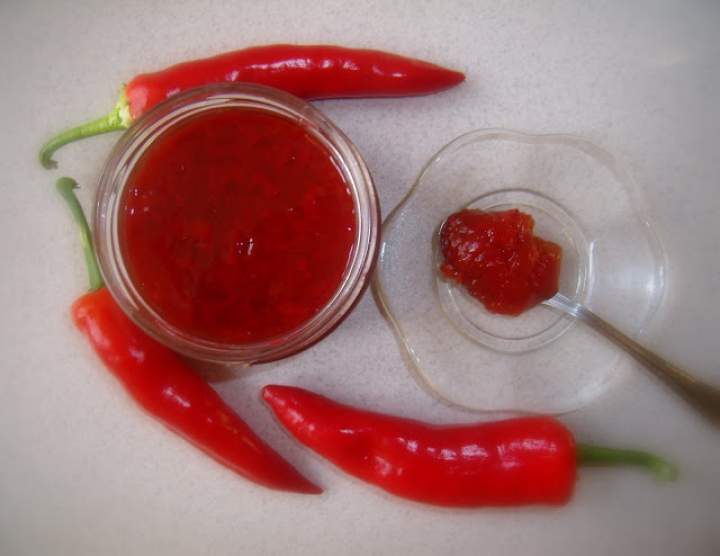 Galaretka, dżem z chilli