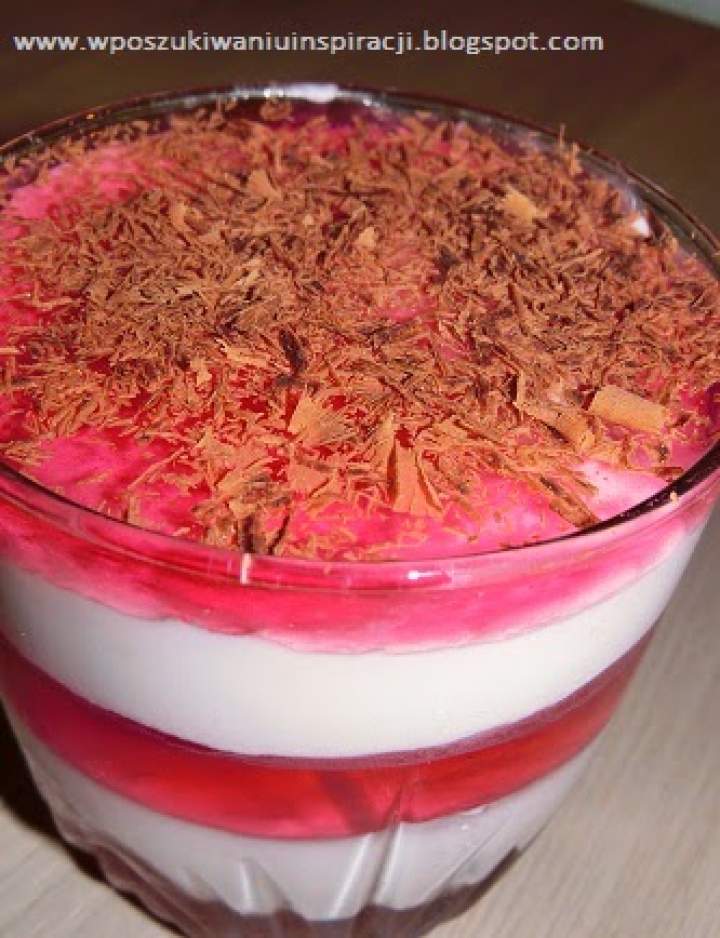 Galaretka żurawinowa z lekką pianką