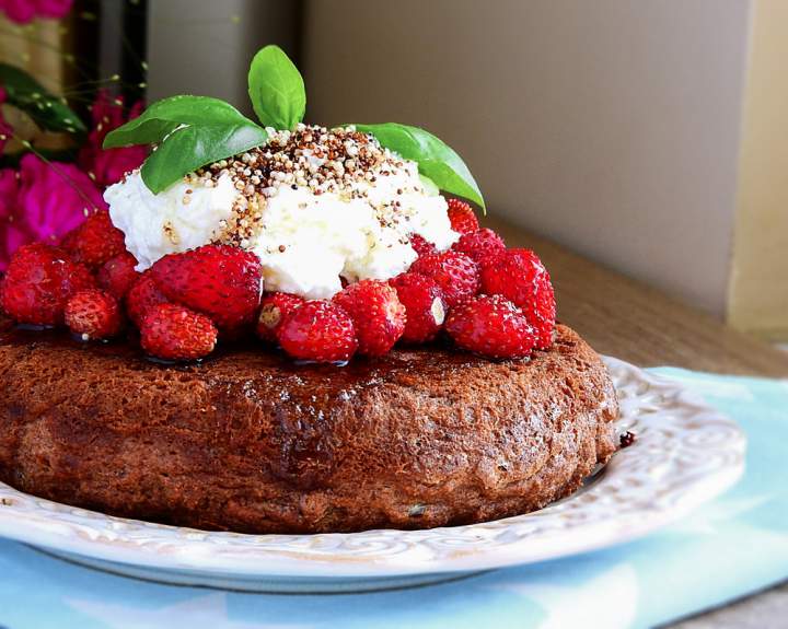 Czekoladowy omlet z mascarpone i… masło kokosowe :)