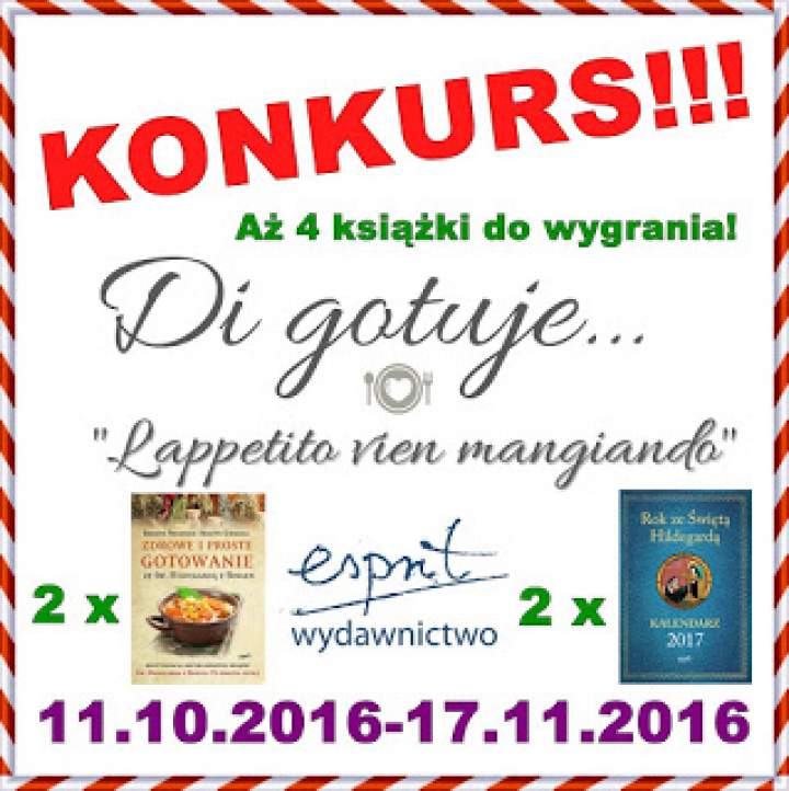 KONKURS – Di gotuje & Wydawnictwo Espirt – 4 nagrody!