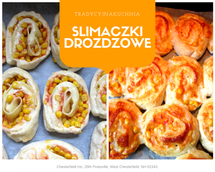 Ślimaczki drożdżowo- serowe