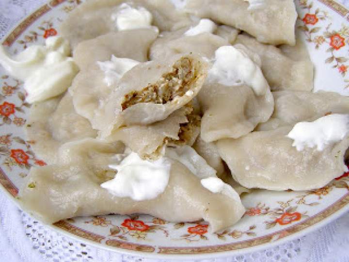 pierogi z kaszą,twarogiem,śmietaną…