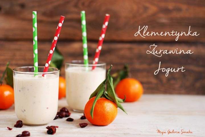 Klementynkowo-żurawinowe smoothie