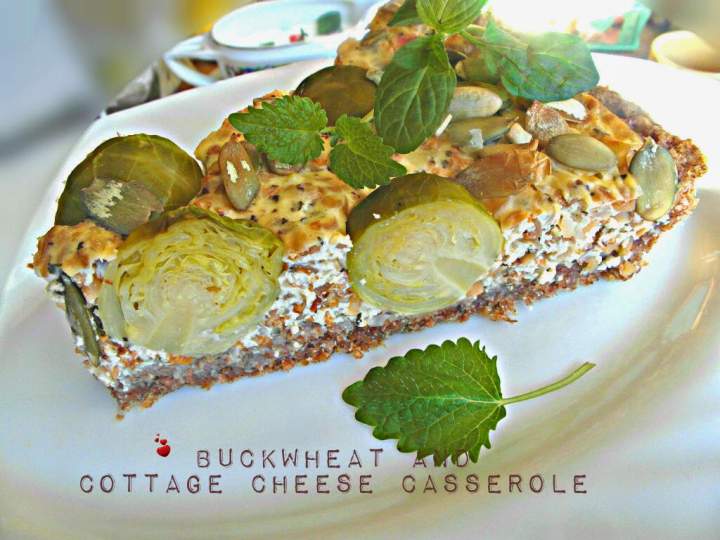 Tarta serowo- gryczana – Buckwheat and Cottage Cheese Casserole