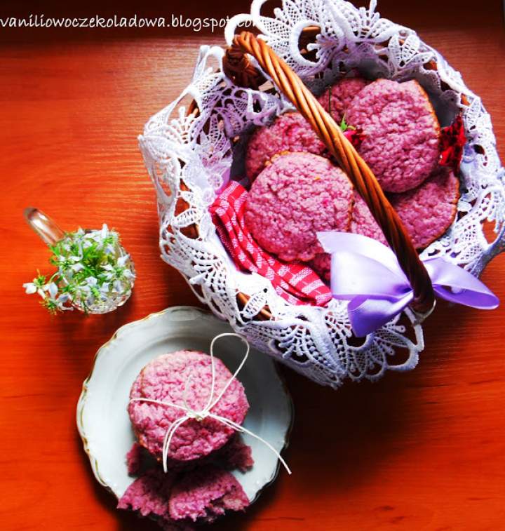 HIT- Różowe miękkie ciastka malinowe